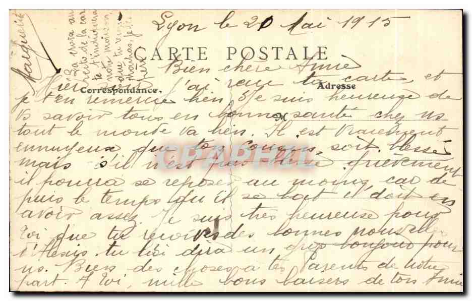 Cours d'Herbouville — Lyon — Édit. Mme Caudy, Tabacs, 1 — Reverso