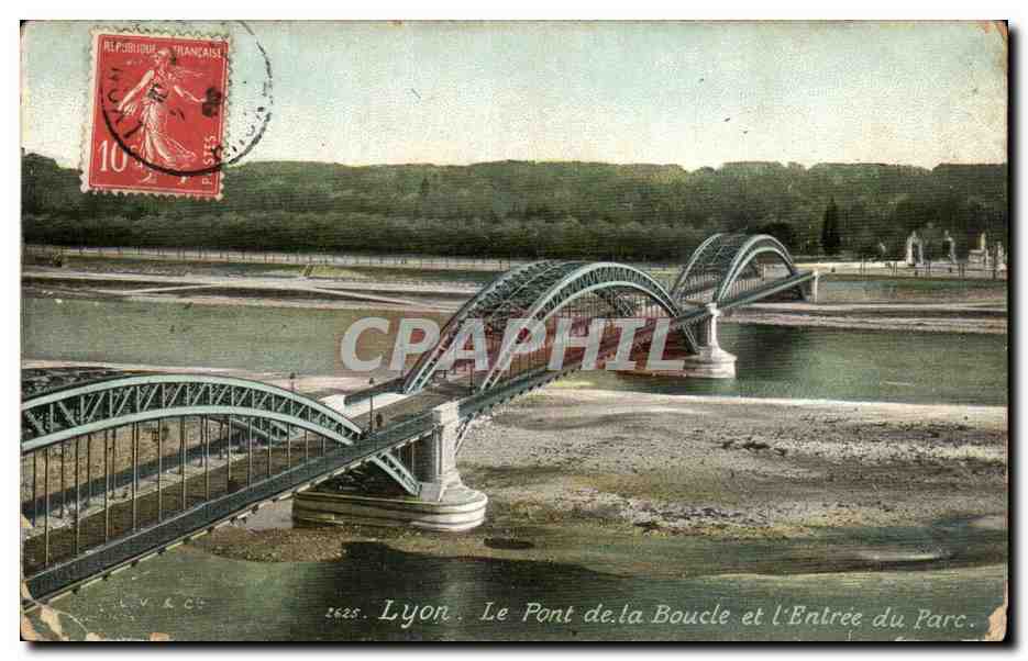 Lyon. Le Pont de la Boucle et l'Entrée du Parc — LV & CC