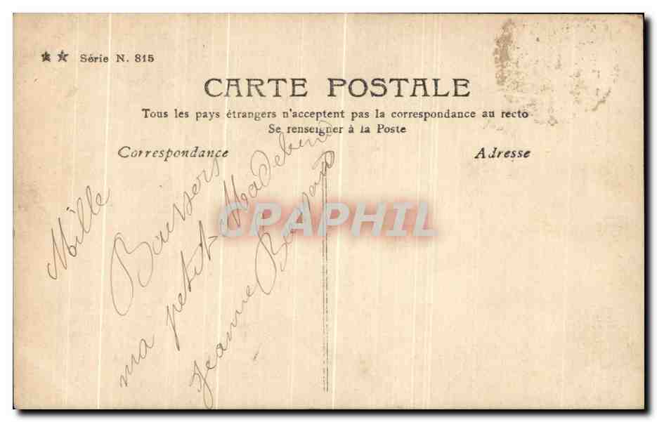 CPA Ange De Noel Fantaisie — Rückseite