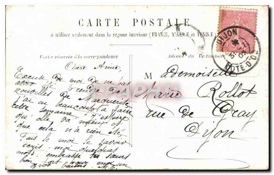 CPA Lecointe Femme — Verso