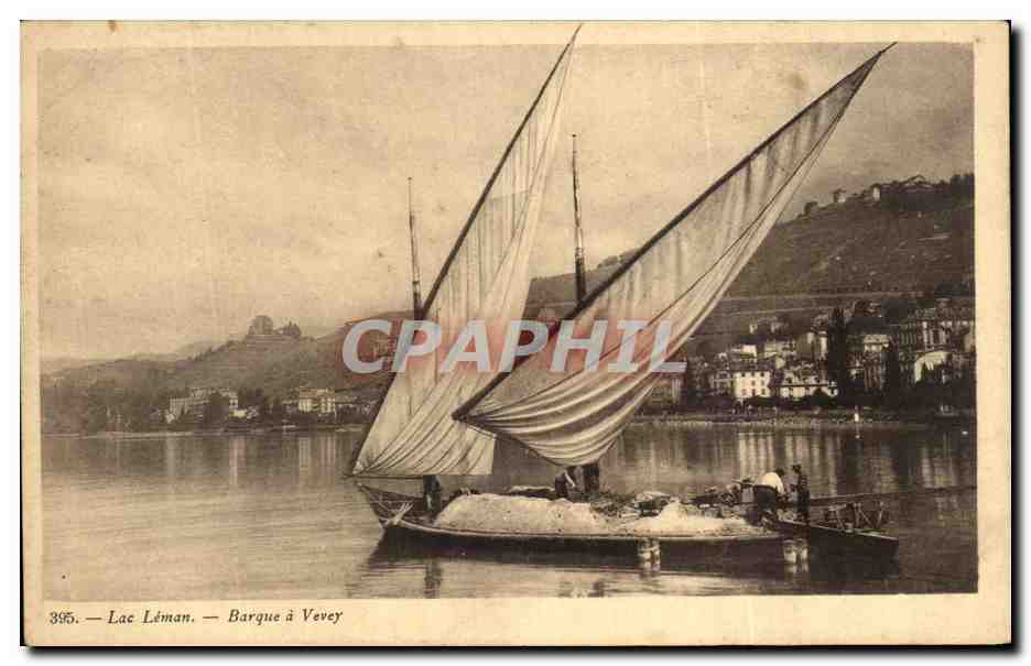 CPA Lac Leman Barque Vevey Bateau Suisse