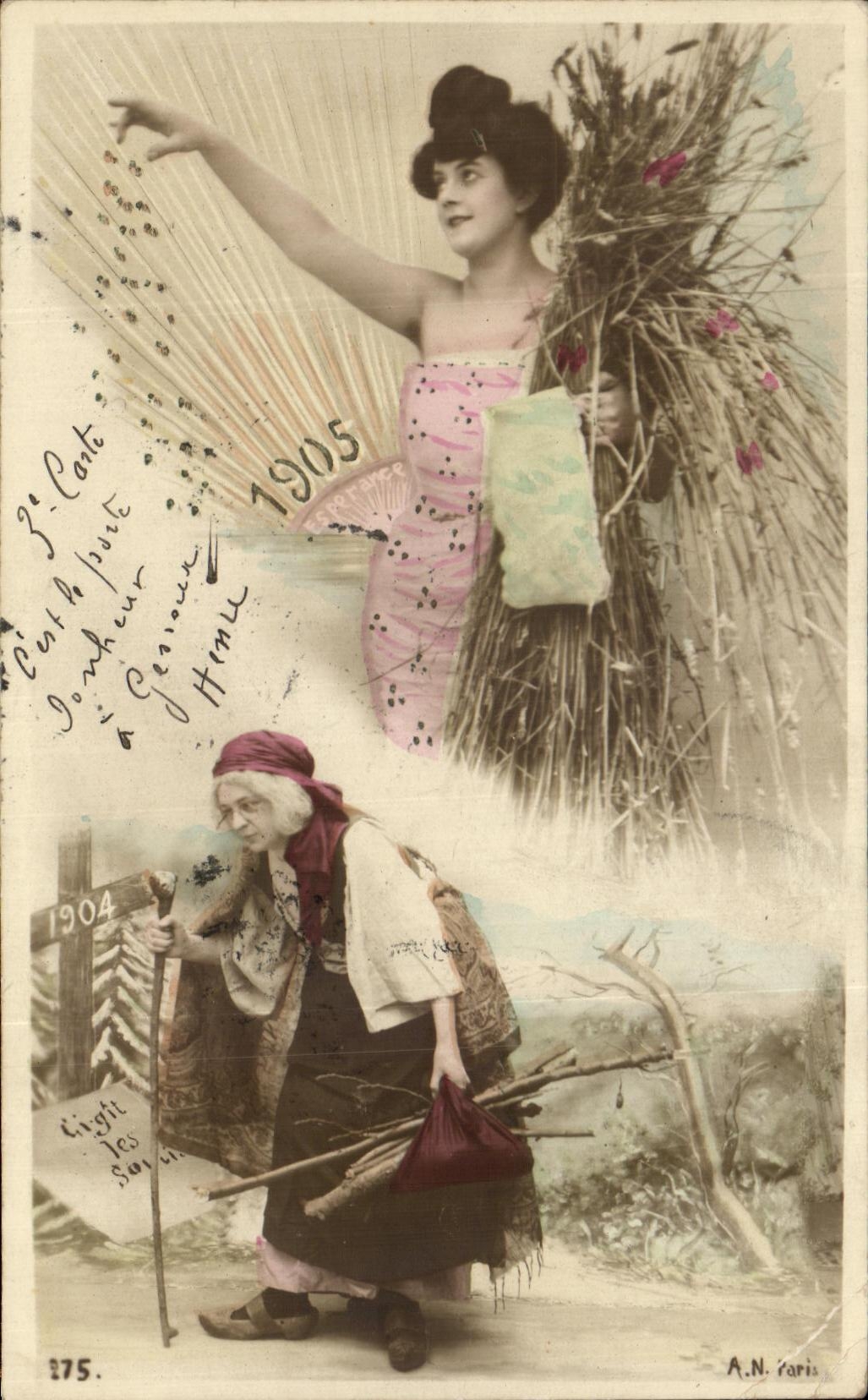 Frau und junge Frau — Landschaftsszene — A.N. Paris, n° 275