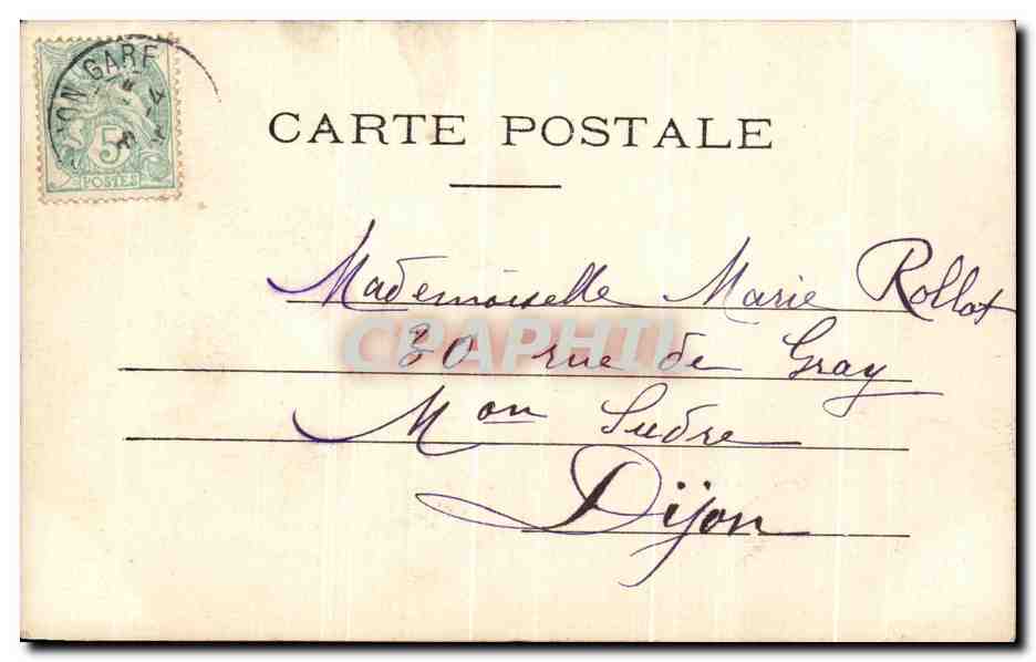 CPA Bonnes Paques Enfant Coq — Rückseite