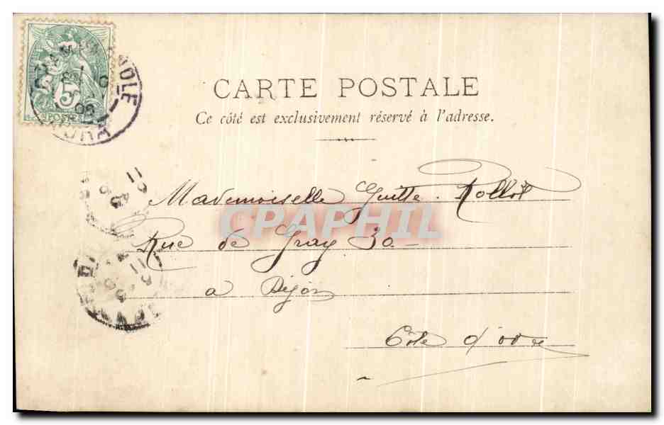 Femme avec bouquet de fleurs — Derminy — Stebbing.ph. — Verso