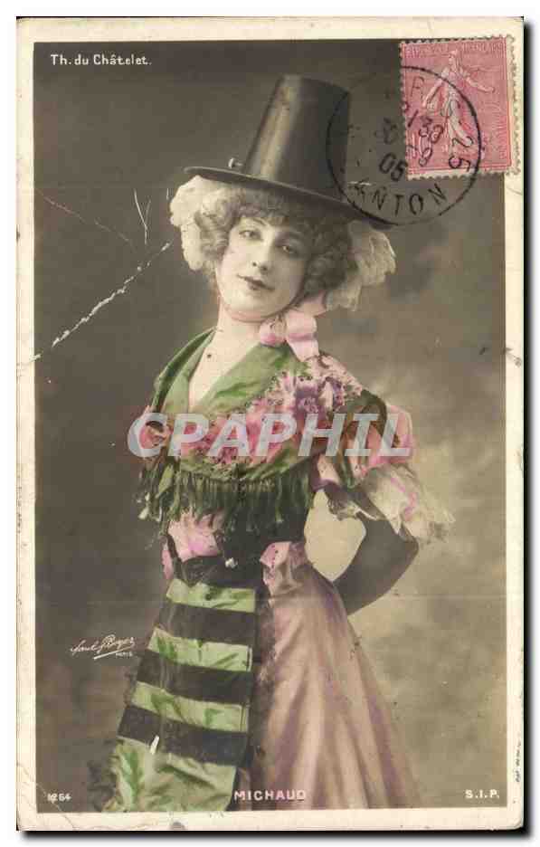 CPA Fantaisie Femme Chatelet Michaud