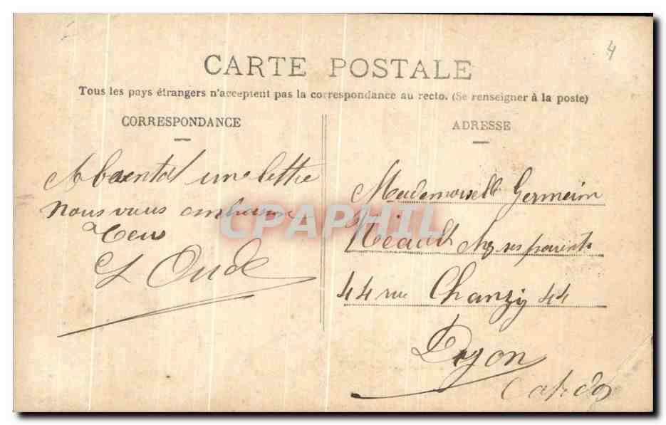 CPA La Separation Marianne Pretre — Verso