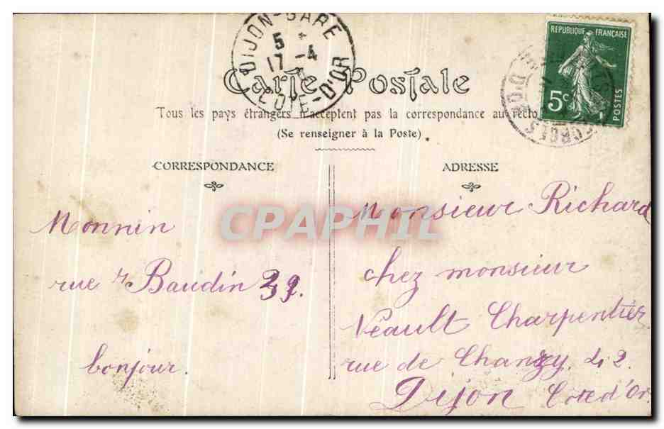 CPA Joyeux Anniversaire Enfant — Rückseite