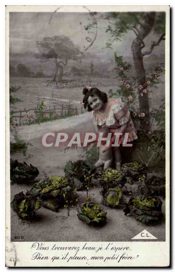 CPA Enfant Bebe Choux 