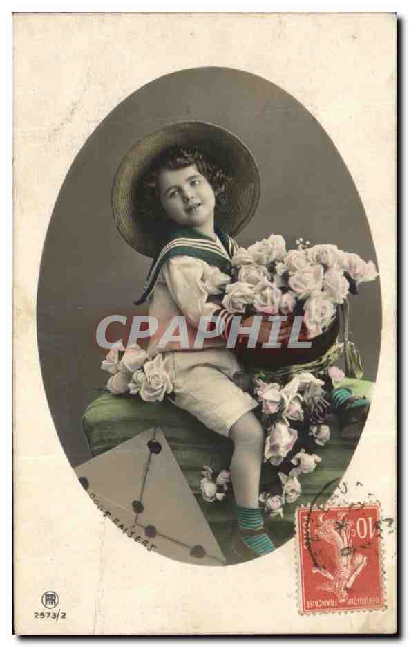 CPA Fantaisie Enfant CArte a jouer 