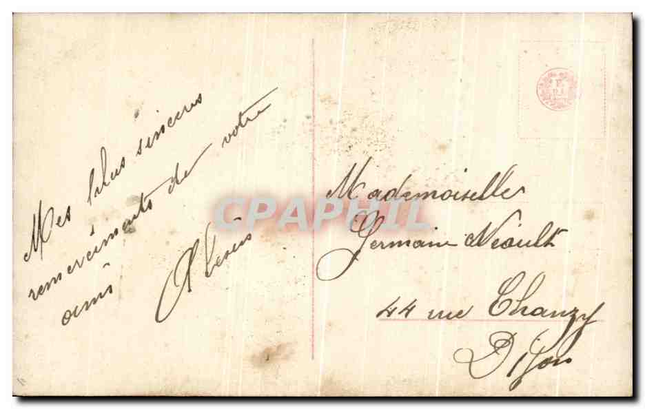 CPA Fantaisie Enfant CArte a jouer  — Rückseite