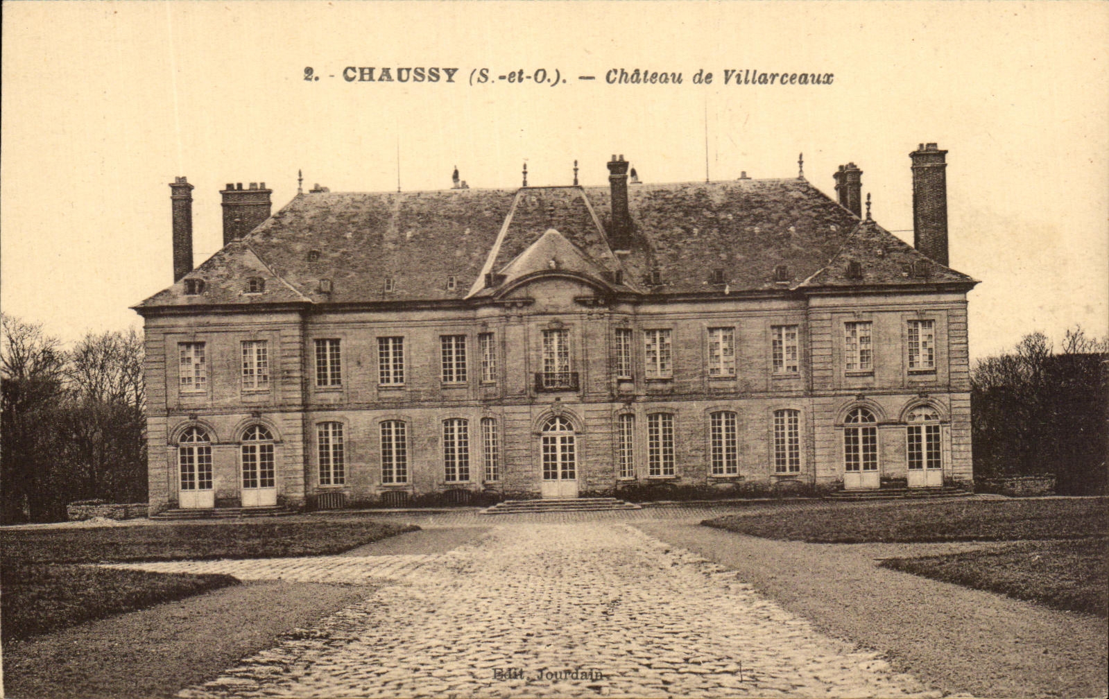 CPA Chaussy Chateau de Villarceaux