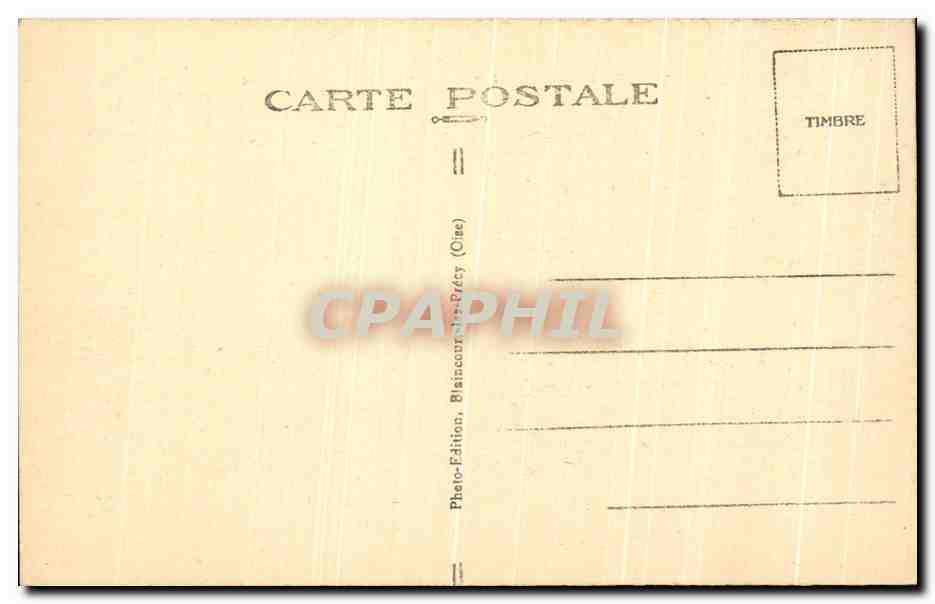 CPA Chaussy Chateau de Villarceaux — Back