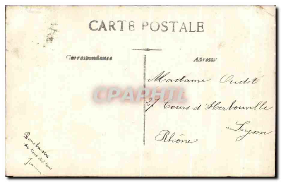 CPA On Pense a Vous Femme  — Rückseite