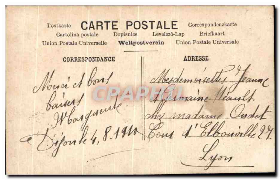 CPA Fantaisie Enfant Dijon  — Rückseite