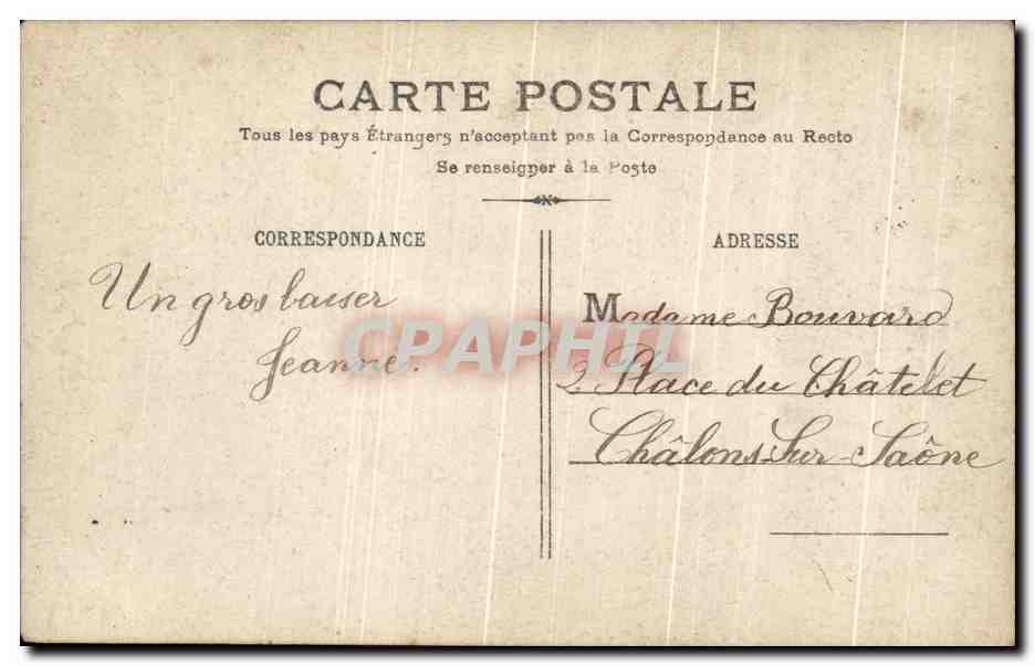 CPA Je Vous Les offre Enfant Fleurs — Rückseite