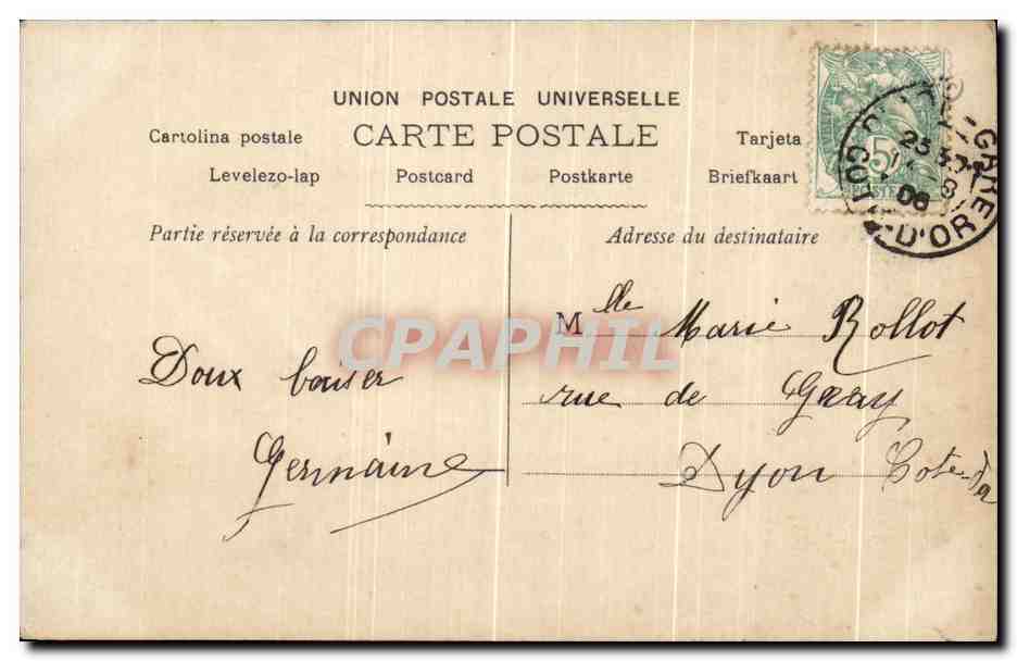 Jeune femme tenant un bouquet — Souvenir d'Amitié — Le Normand n°535 — Reverso