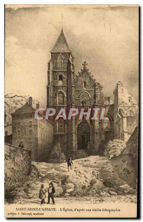 CPA Saint Seint L'Eglise d'apres une Vieille llithographie 