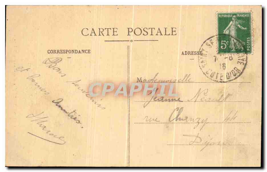 CPA Saint Seint L'Eglise d'apres une Vieille llithographie  — Rückseite