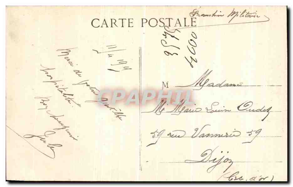 CPA Nuits Sous Ravieres Tours Gallo romaines — Verso
