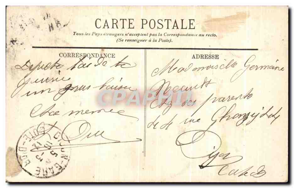 CPA Souvenir de Lyon Hirondelles  — Verso
