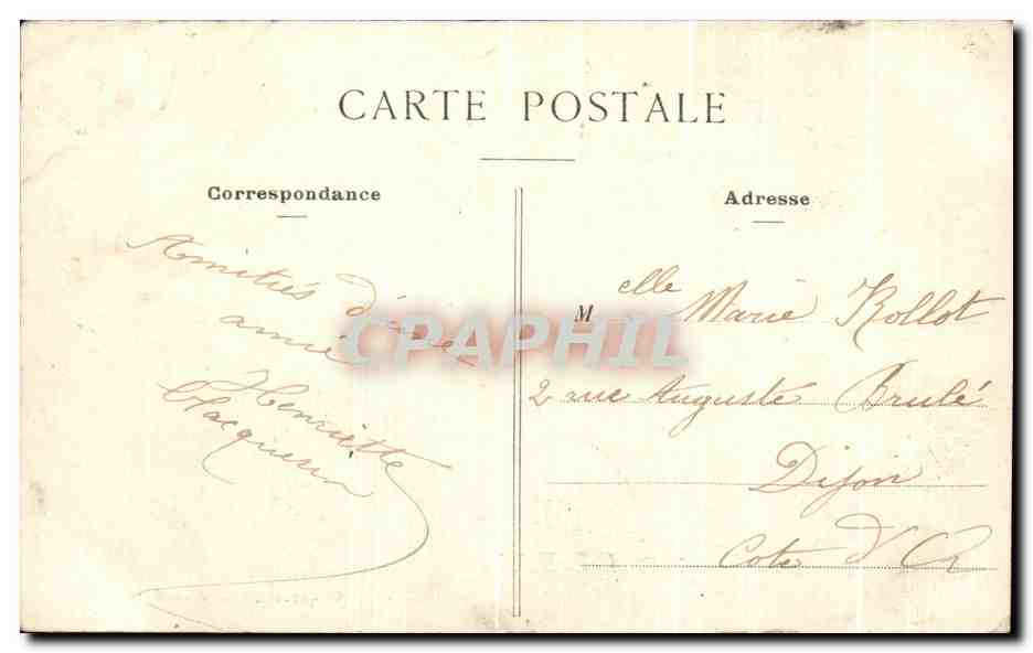 CPA Souvenir De Creil — Rückseite