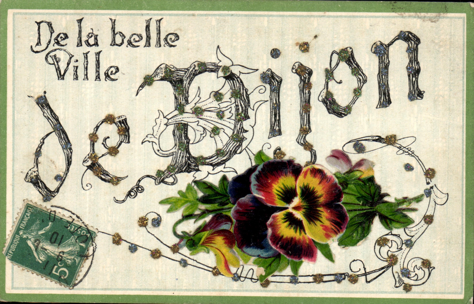 CPA De La Belle Ville De Dijon Fleurs