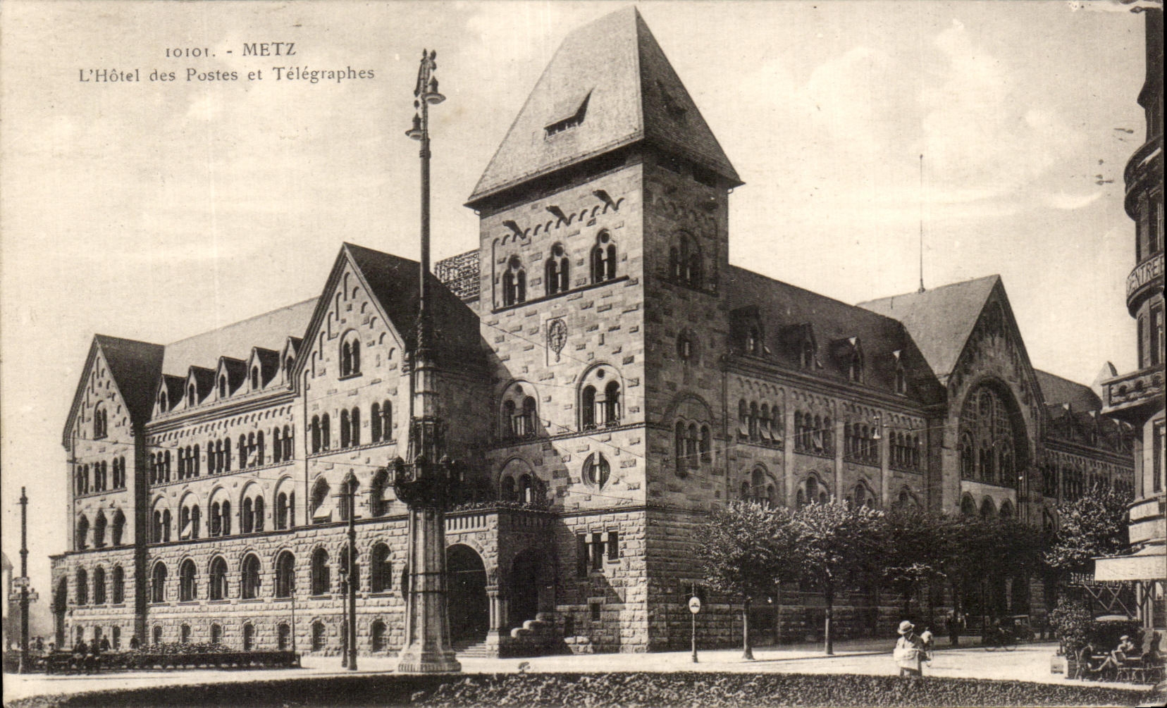 CPA Metz L'Hotel Des Postes Et Telegraphes