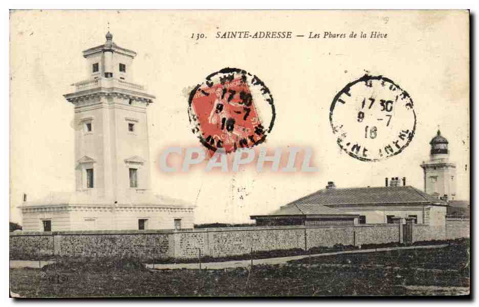 CPA Sainte Adresse Les Phares De La Hevre