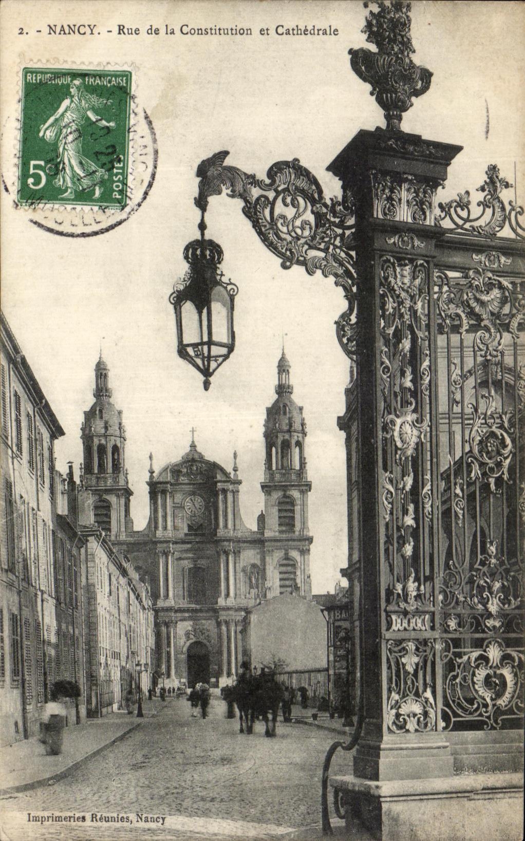 CPA Nancy Rue De La Constitution Et Cathedrale