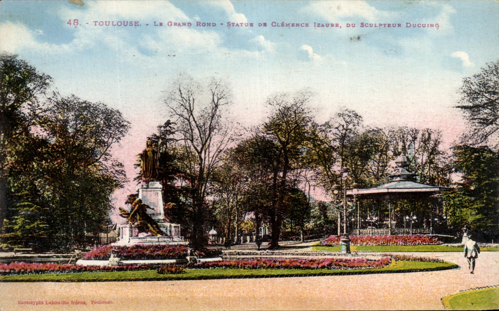 CPA Toulouse Le Grand Rond Statue De Clemence Izaure Ducuing