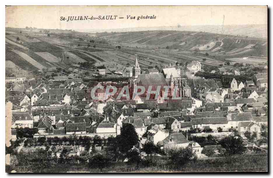 CPA St Julien du Sault Vue Generale