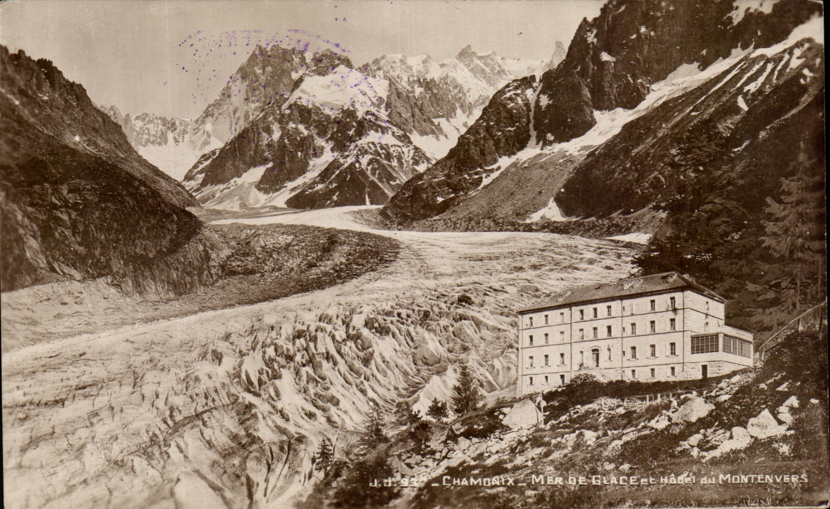 CPA Chamonix Mer de glace et hotel du Montenvers