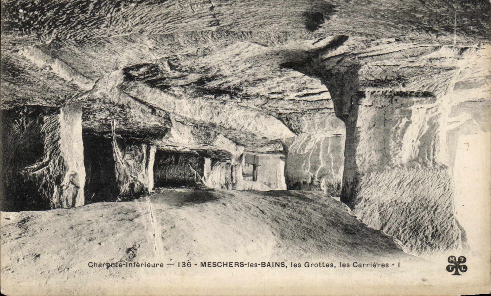 Meschers-les-Bains — les Grottes, les Carrières — éditeur MTIL, n° 136
