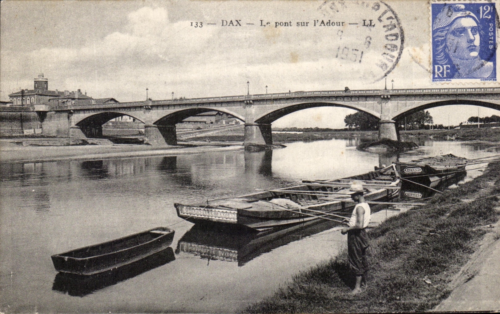 DAX — Le pont sur l'Adour — LL — 133