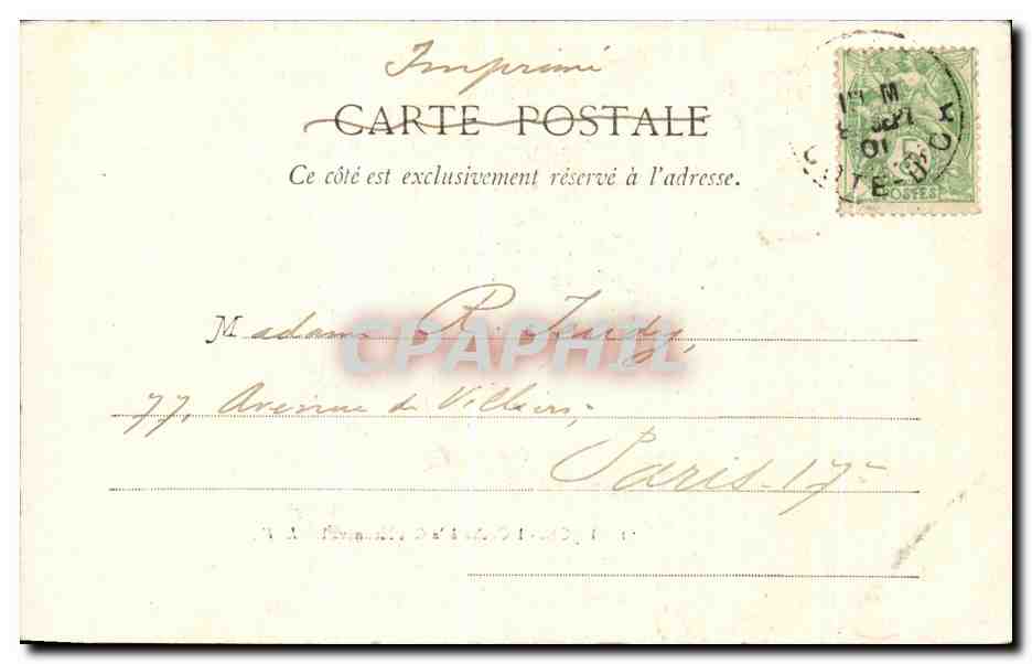 CPA Dijon L'Ouche a la Cite Mennevalle — Rückseite
