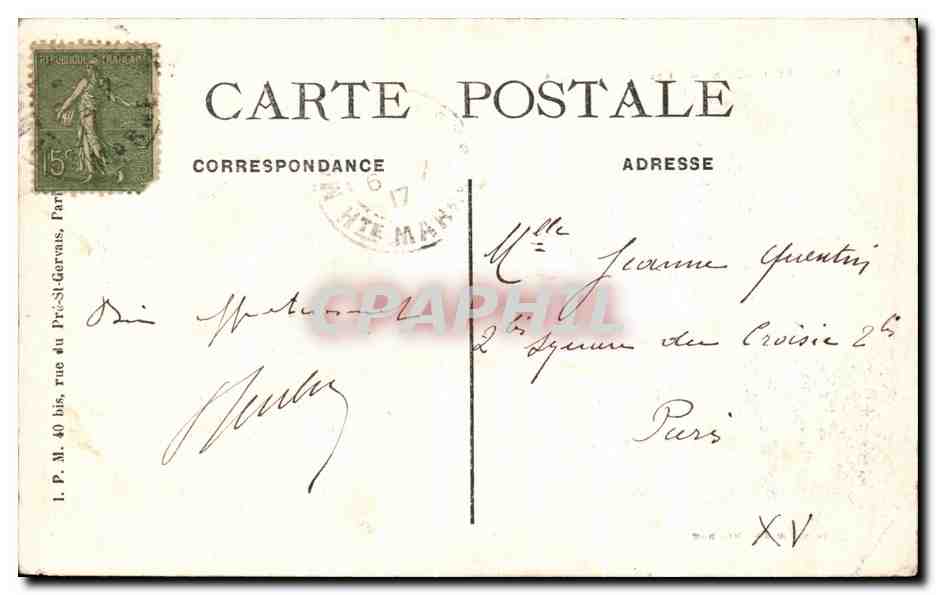CPA Montier En Der Chevet de l'Eglise — Rückseite