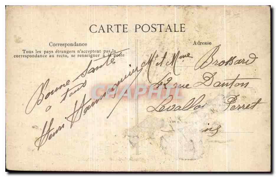 CPA Stains Le Gue et le Pont de l'ancien Chateau — Rückseite