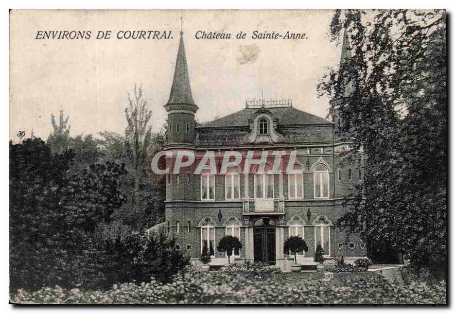 CPA Environs De Courtrai Chateau de Sainte Anne