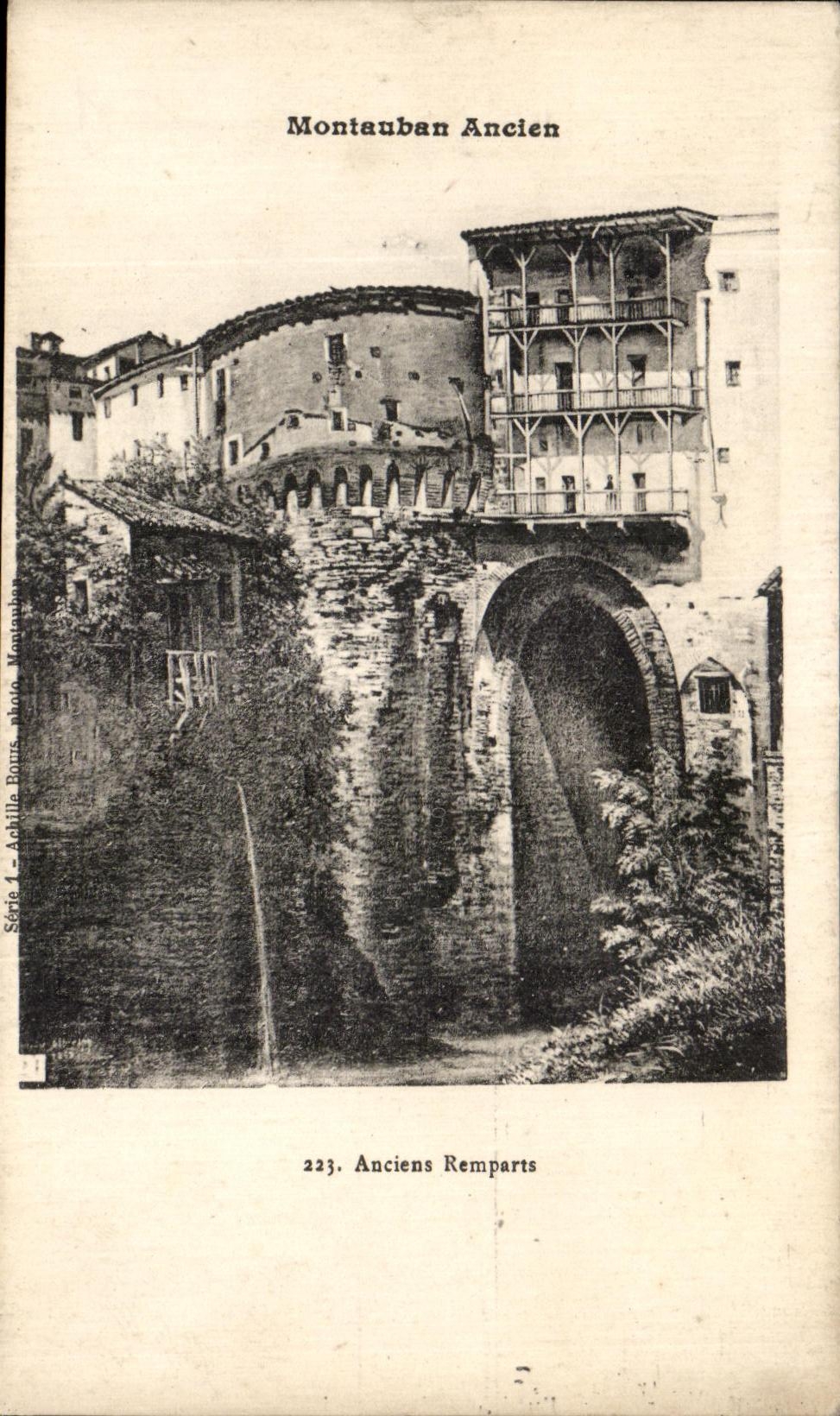 Montauban Ancien — Anciens Remparts — Achille Bours, photo Montauban, Série 1, n° 223