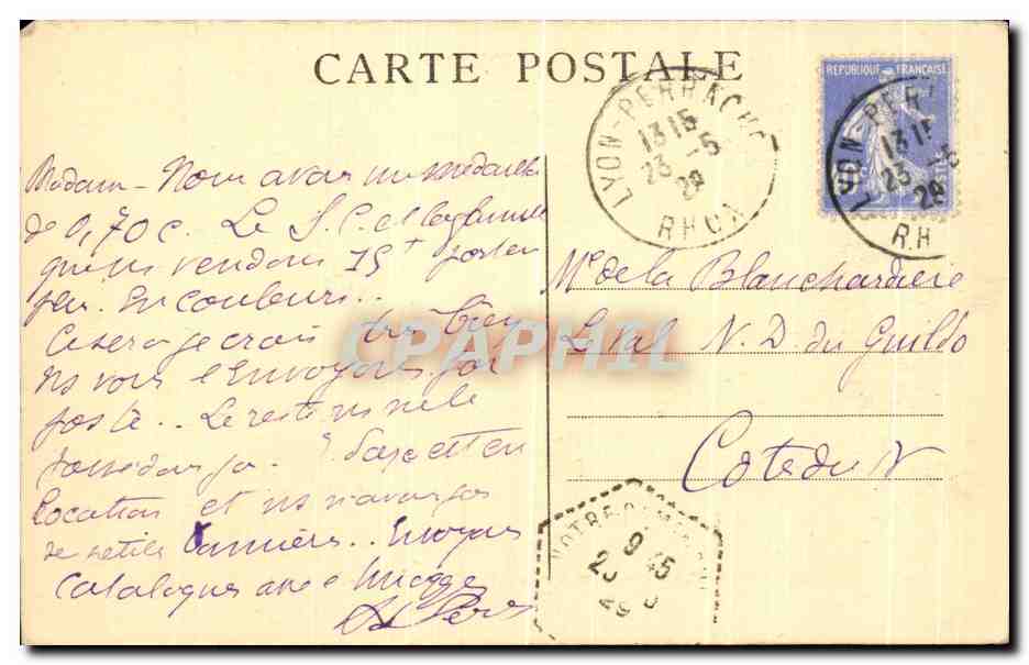 Vérosvres — La maison natale de Ste-Marguerite-Marie — Collection de l'Œuvre des Insignes — Reprod. Interd. — Verso