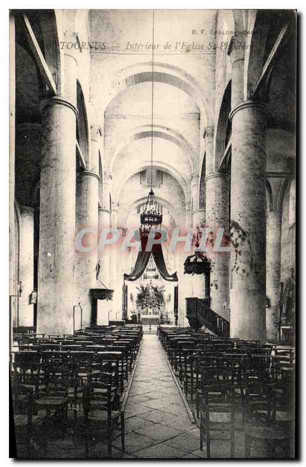 CPA Tournus Interieur de L'Eglise St Philibert