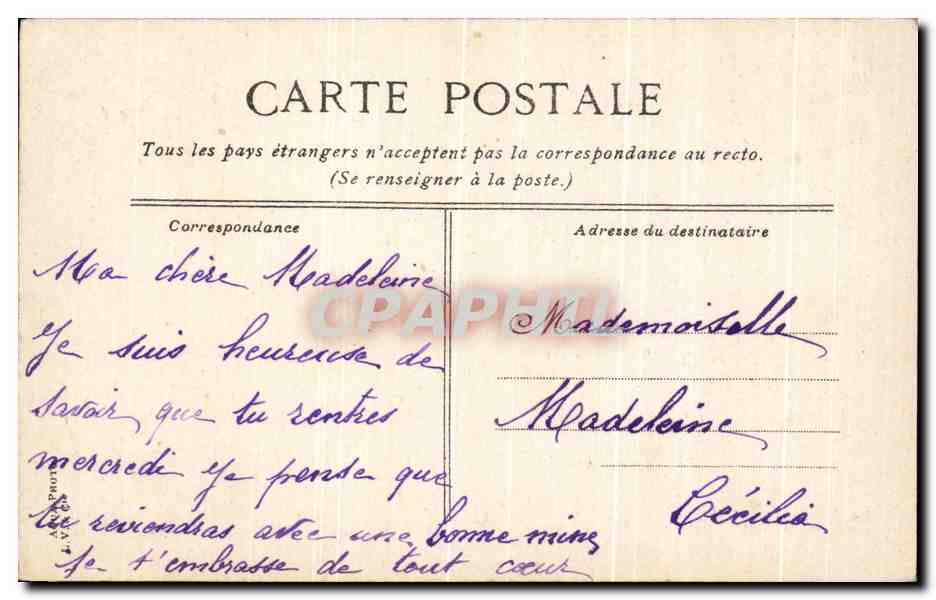 CPA Rouget de L'Iste Chanlant la Marseillaise Enfants Piano — Rückseite