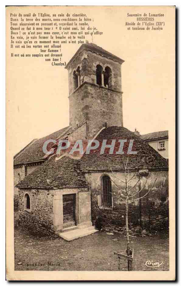 Église et tombeau de Jocelyne — Souvenirs de Lamartine — Éditeur : Léon Macor