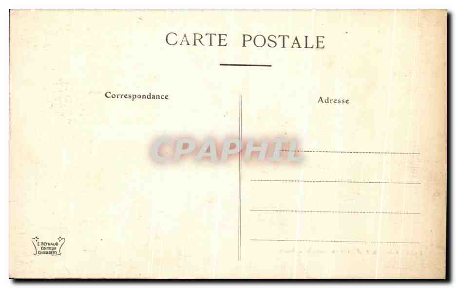 CPA Chasseurs Alpins en marche d'hiver Militaria — Rückseite