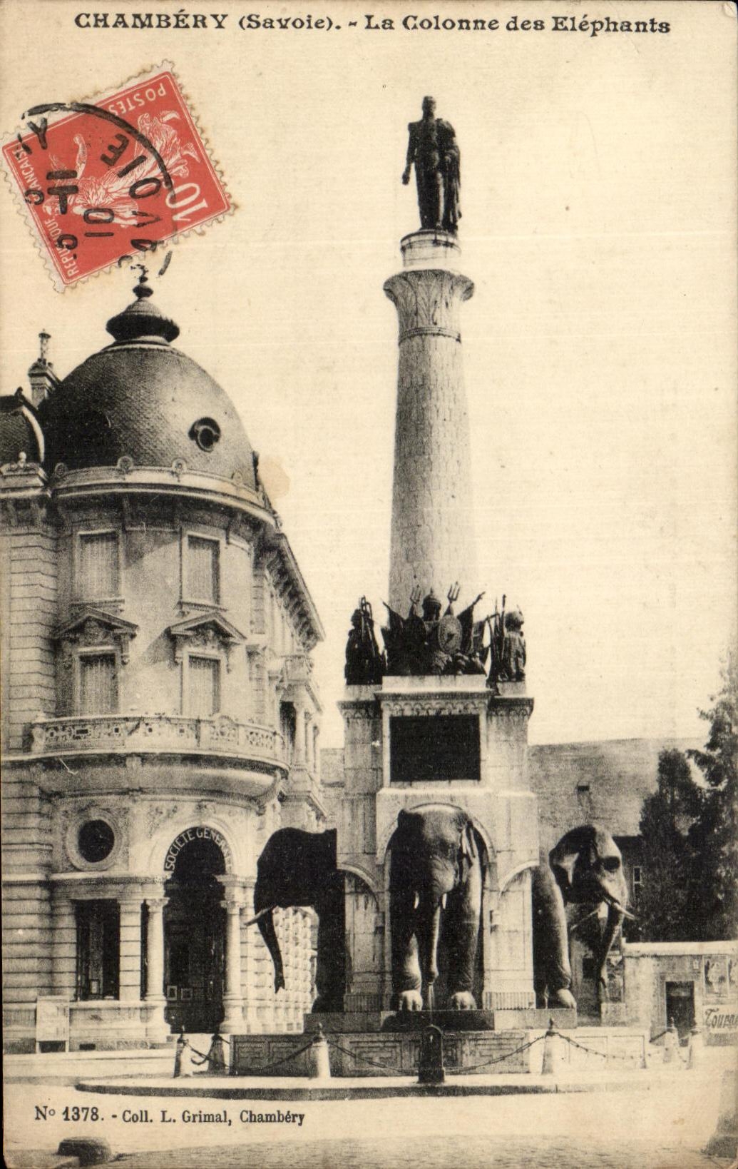 CPA Chambery La Colonne Des elephants
