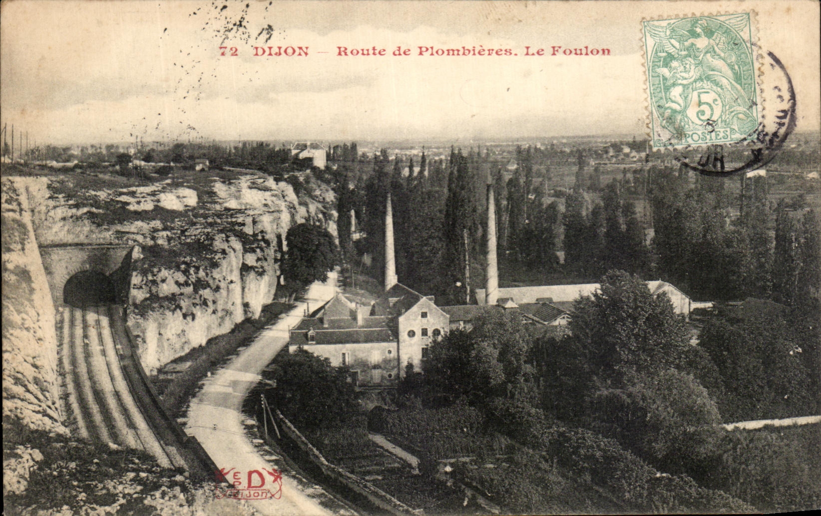 CPA Dijon Route De Plombieres Le Foulon