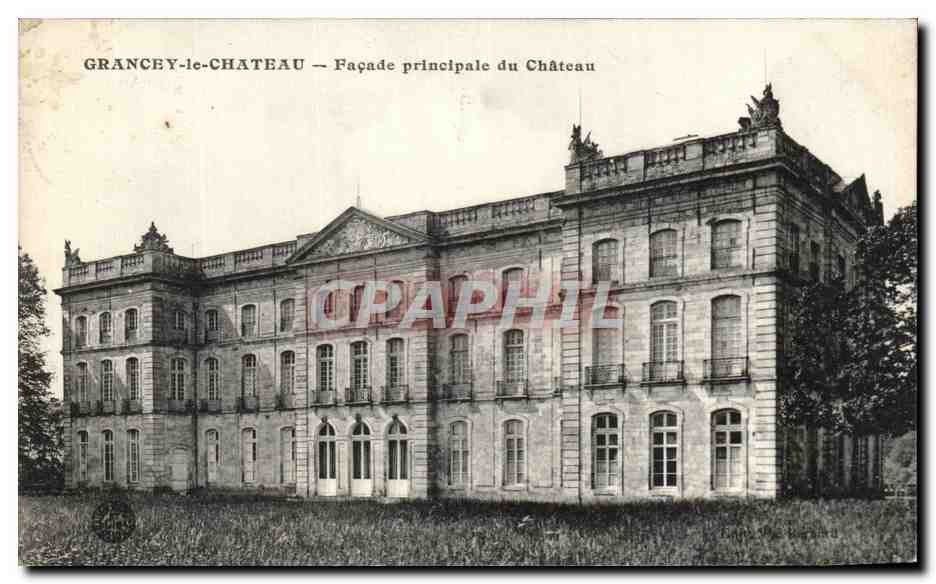 CPA Grancey Le Chateau Facade Principale Du Chateau