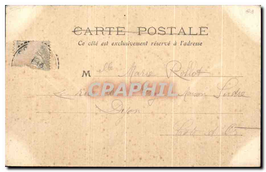 Druyes (Yonne) — Château et lac — Collection J. D., à Sens — Verso
