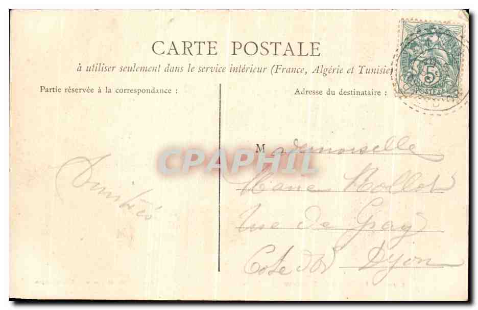 CPA Dijon Le Reveil De Napoleon 1er par Rude — Rückseite