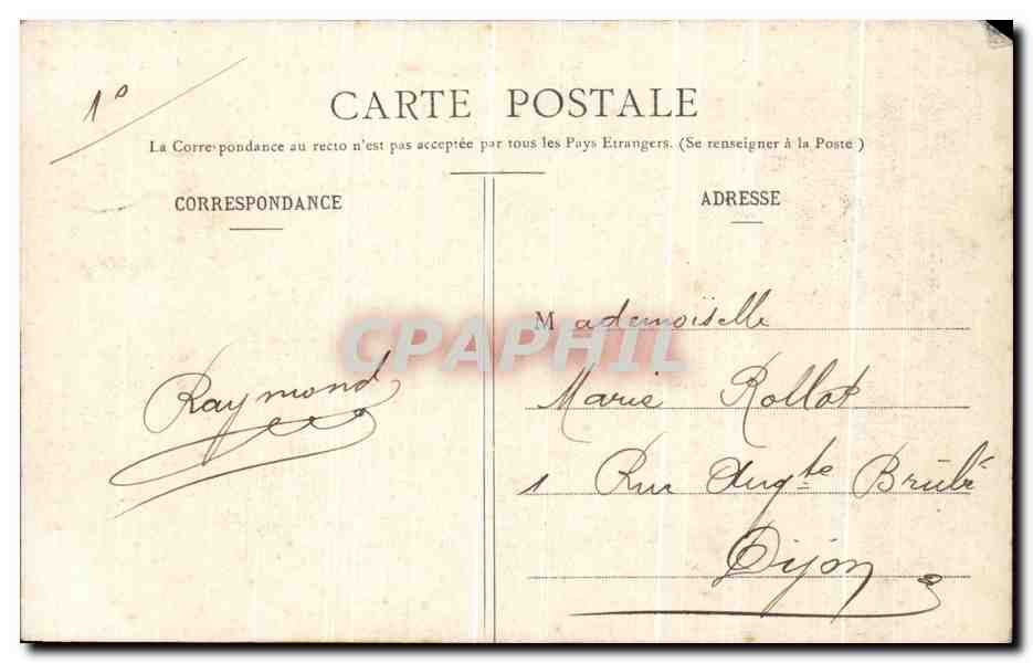 CPA La Chassagne Pres Pont De Pany — Rückseite